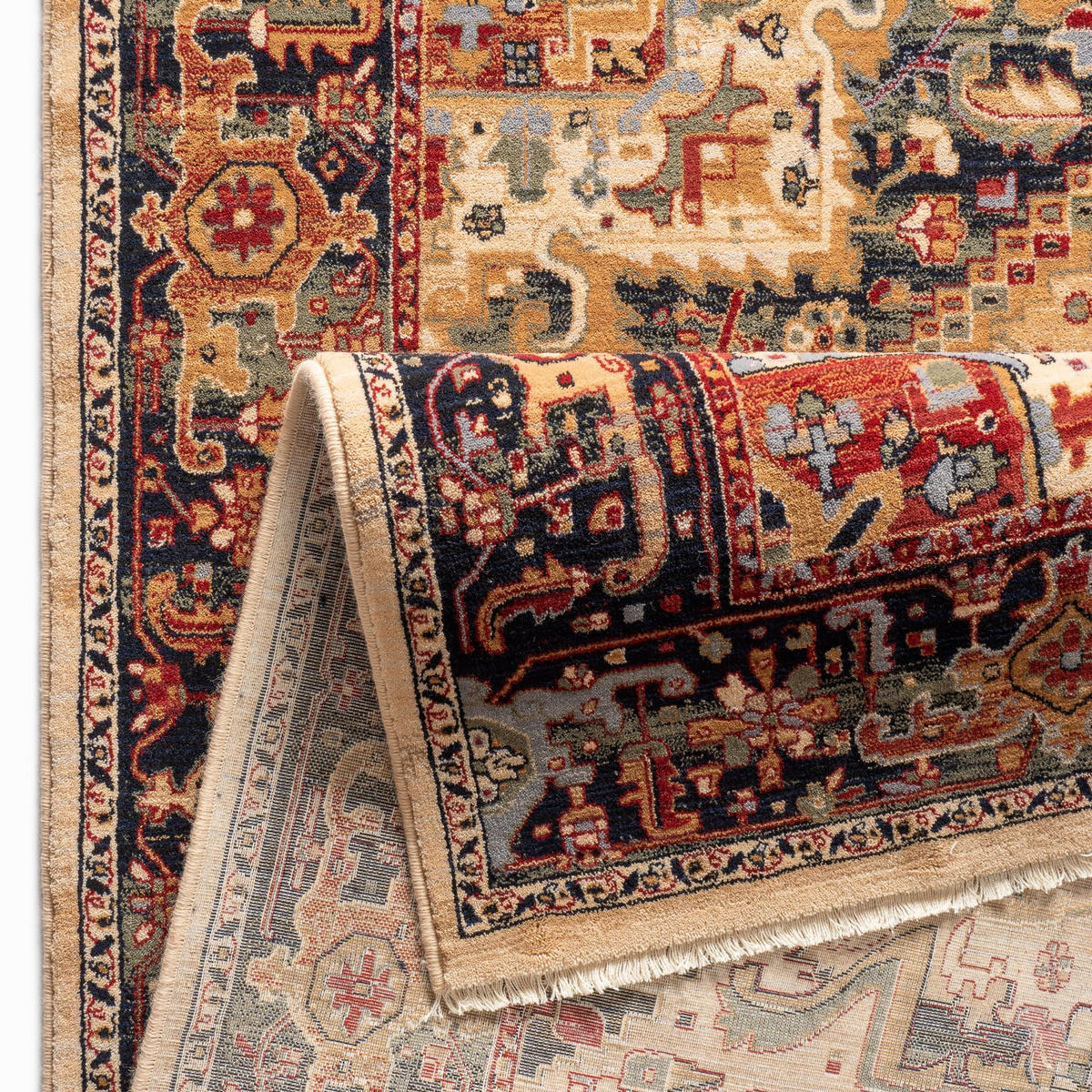 ORIENTTEPPICH Saharna 120x145 cm - Beige, Textil (120/145cm) - THEKO