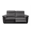 SOFA JONES 2-Sitzer mit 2 Relaxfunktionen, anthrazit - Anthrazit/Schwarz, Holz/Kunststoff (166/102/99cm) - Courtois Laville