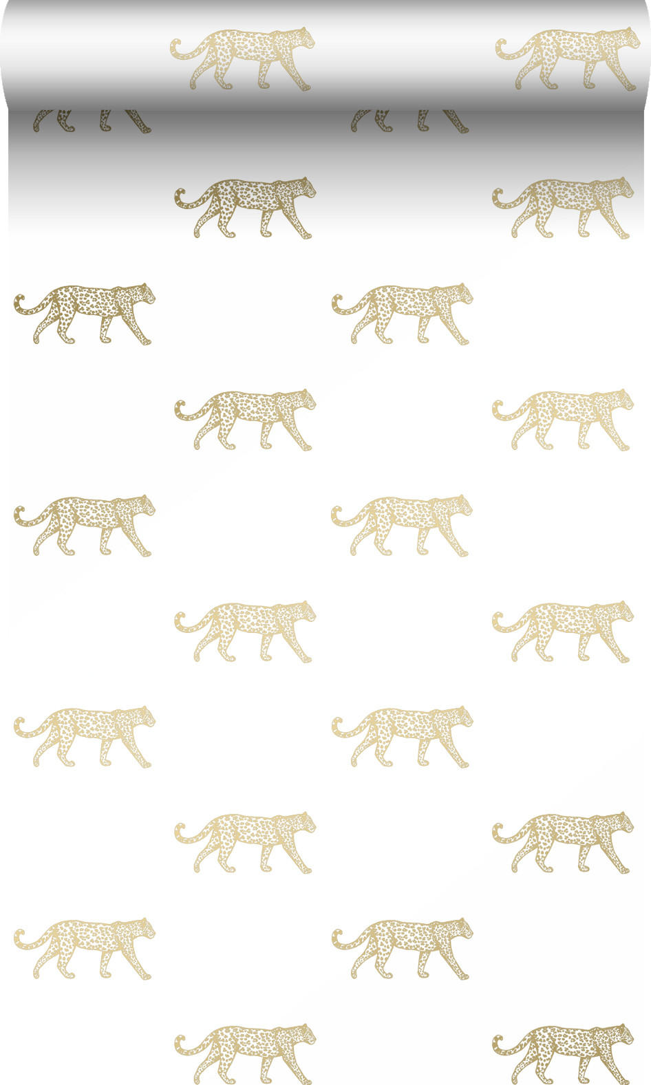 TAPETE Panter 53 cm x 10.05 m - Weiß, Papier (53/1000cm) - Origin Wallcoverings