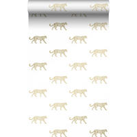 TAPETE Panter 53 cm x 10.05 m - Weiß, Papier (53/1000cm) - Origin Wallcoverings