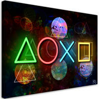 WANDBILD spielkonsole - Multicolor, Textil (60/40cm) - Feeby