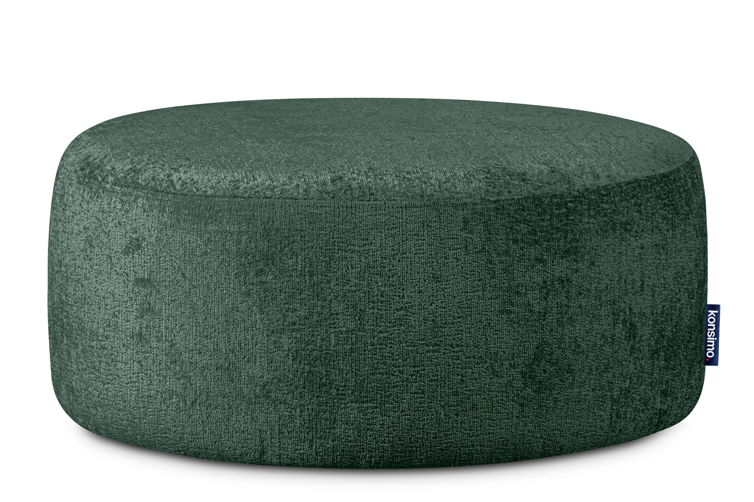 SITZHOCKER RAGGI mit 360° Drehfunktion, Grün - Grün, Textil (80/36/80cm) - KONSIMO®