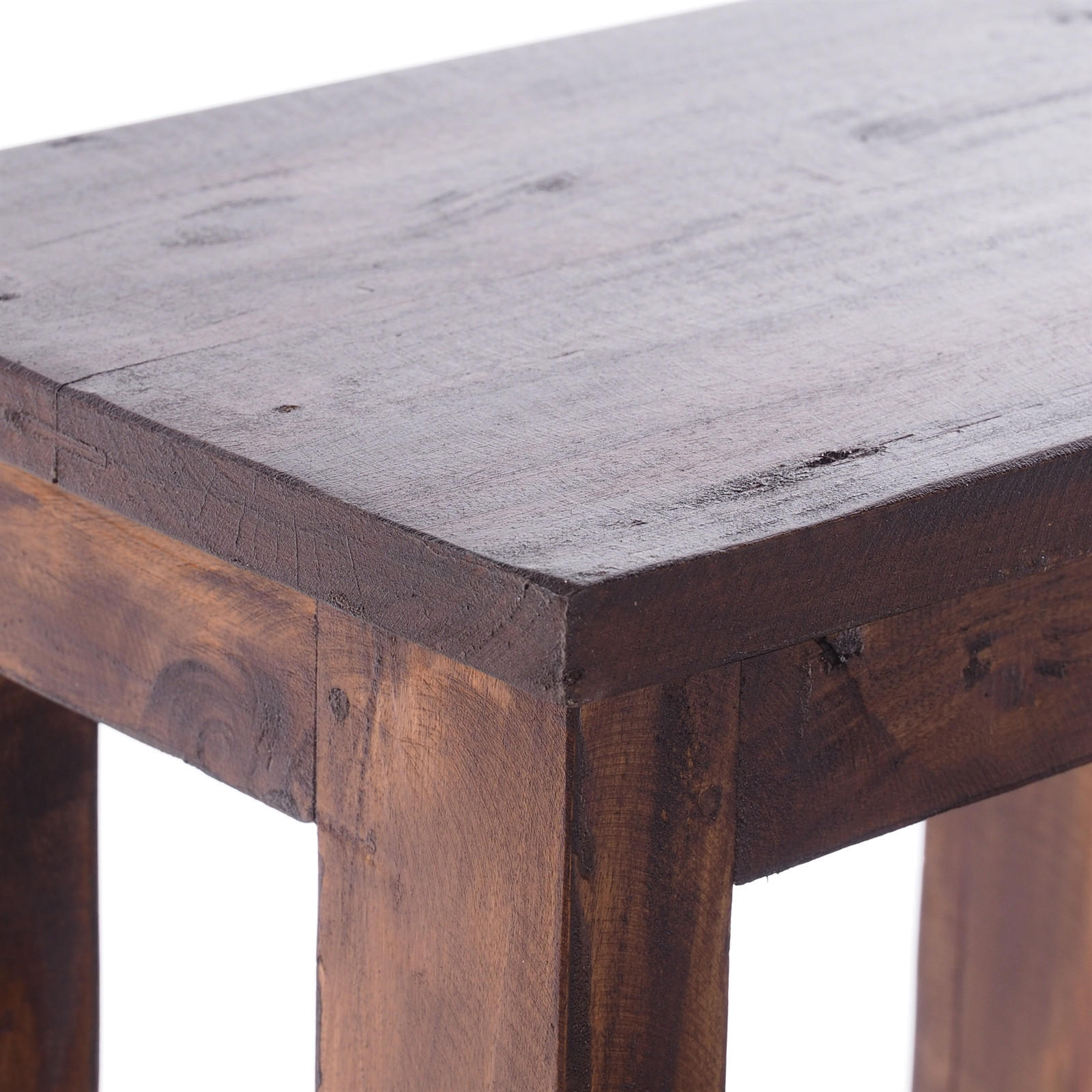 Thumbnail - Design Delights Trittleiter, Dunkelbraun, Holz, 37x46x37 cm, Wohnzimmer, Hocker, Sitzhocker
