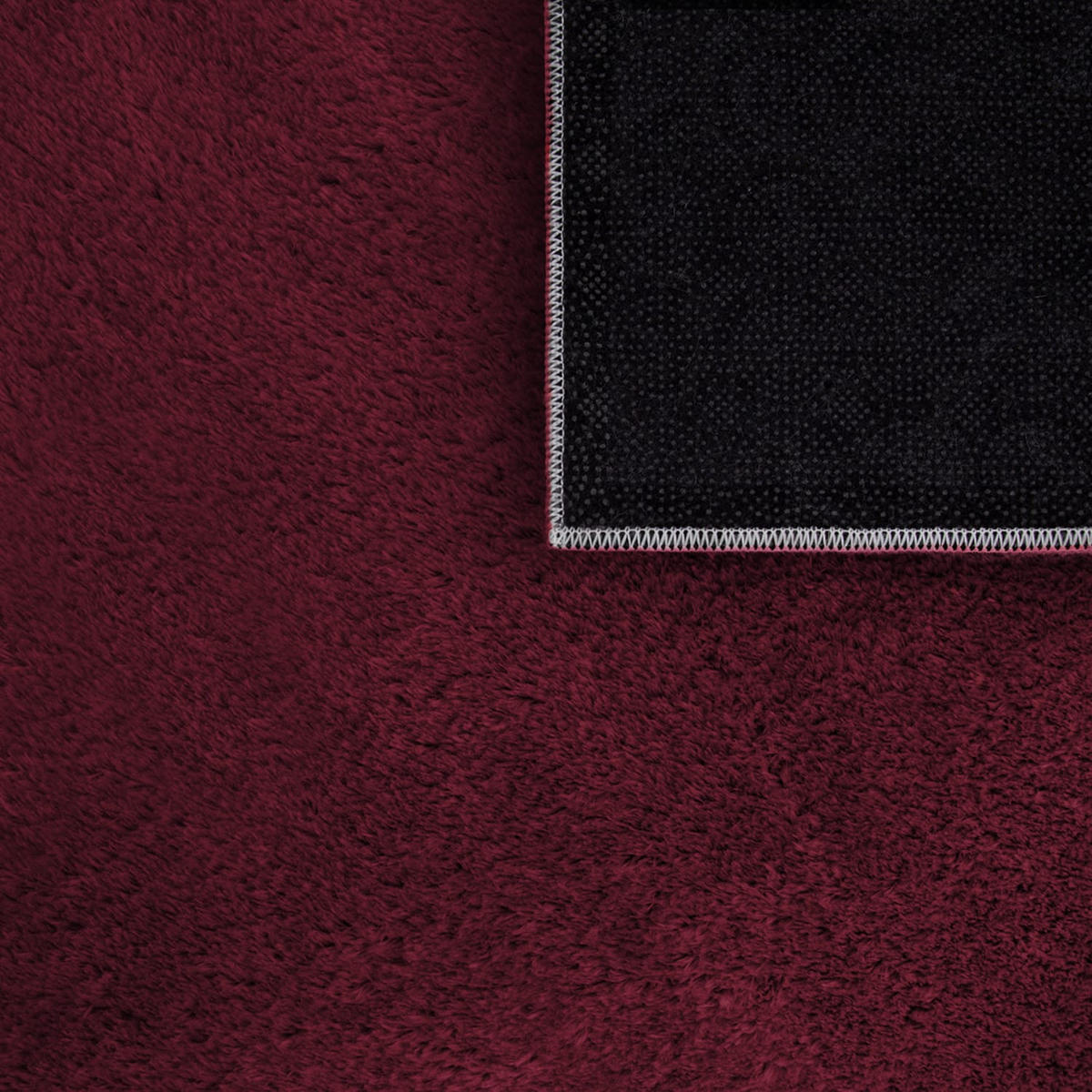 FLACHWEBETEPPICH Rot Ø 120 cm - Rot, Kunststoff (120/120cm) - TT Home