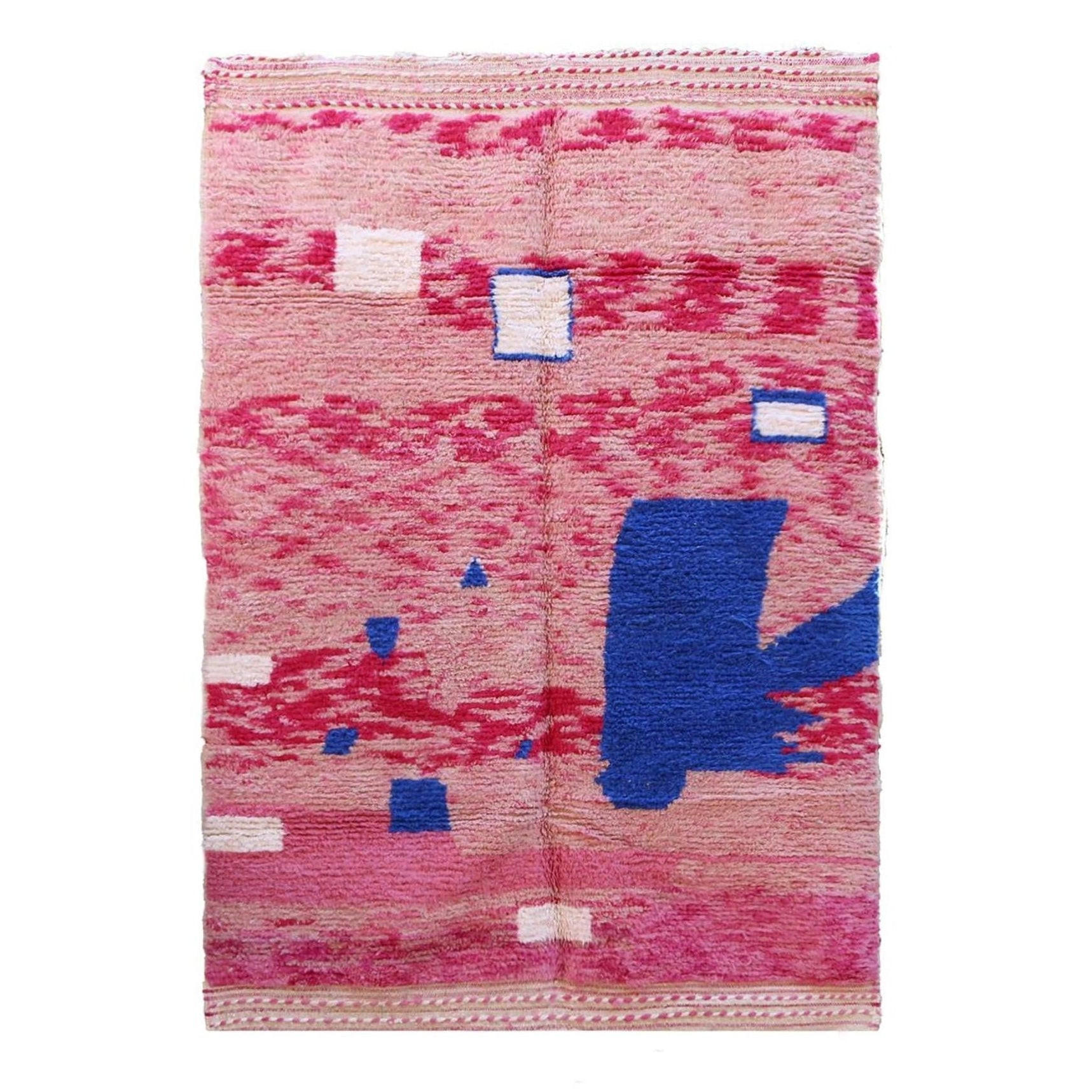BERBERTEPPICH aus Marokko aus reiner Wolle 200x 300 cm - Pink, Naturmaterialien (200/300cm) - AFK Living