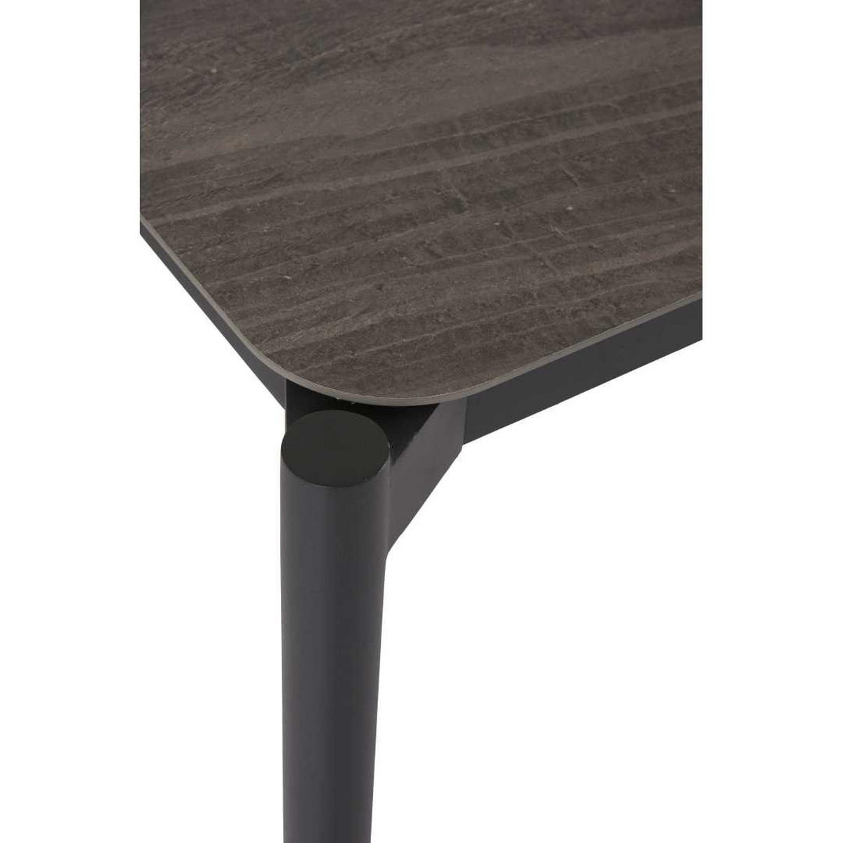 GARTENTISCH, Bo, Schwarz, Metall, 205 x 104 x 75 cm - Schwarz, Metall (104/205/75cm) - ebuy24