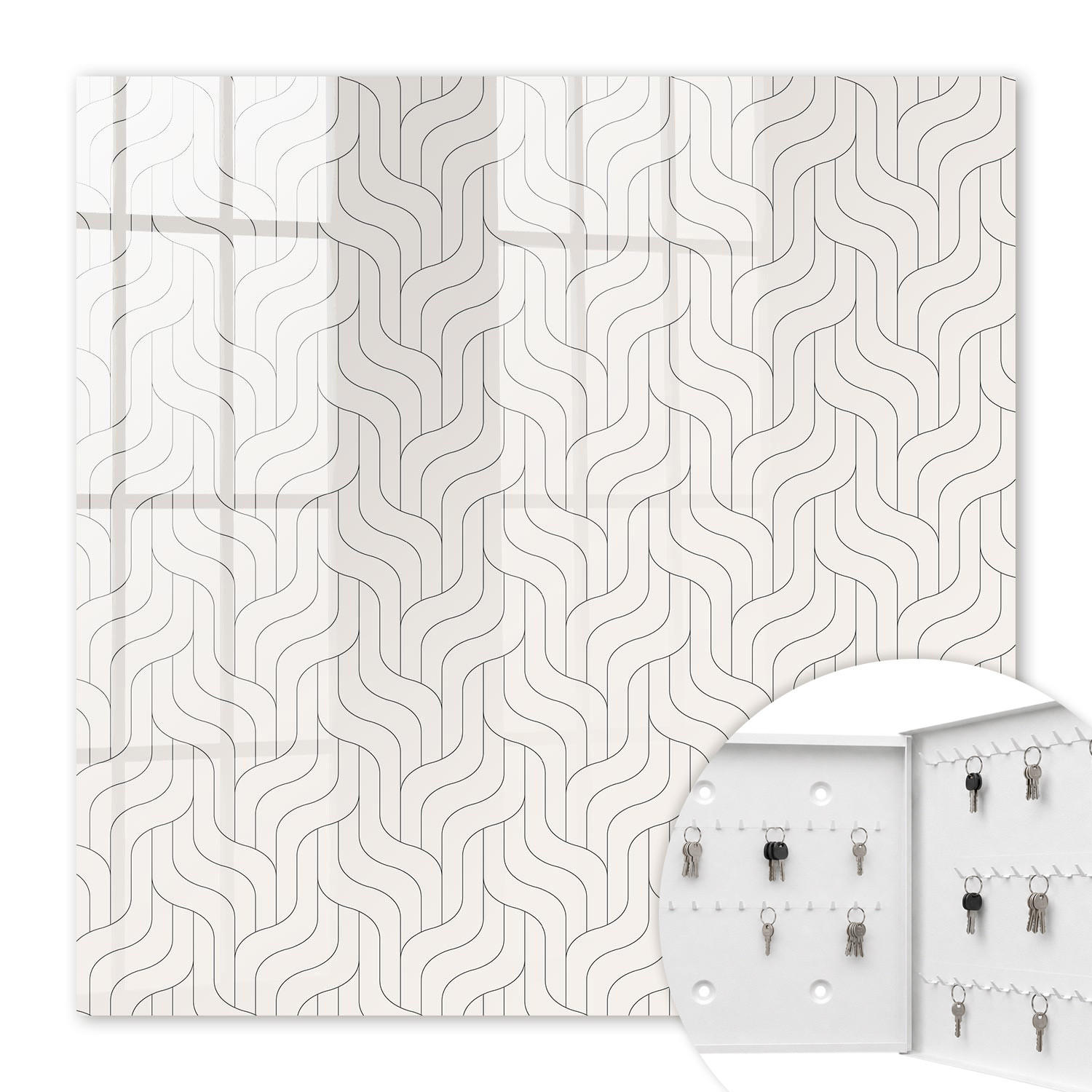 Tulup Schlüsselbox Beige 30x30x5 cm