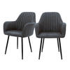 STUHL Kunstleder anthrazit - Anthrazit, Metall (60/84/58cm) - ML-DESIGN