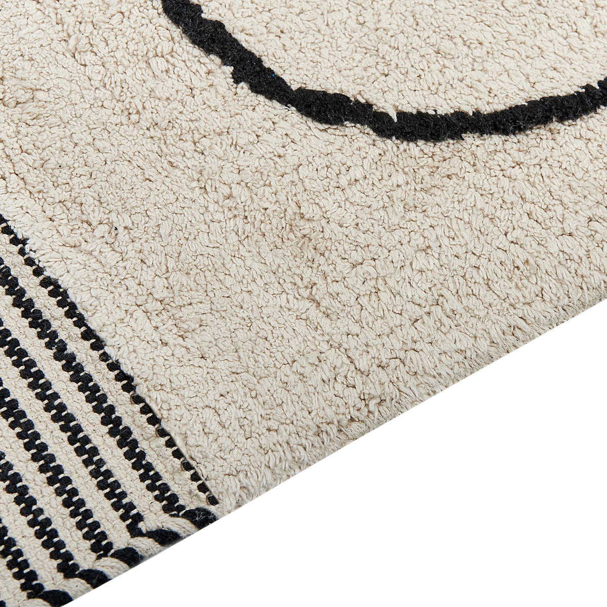 KURZFLOR-TEPPICH Dokuz 200/140 cm - Beige, Textil (140/200cm) - Beliani