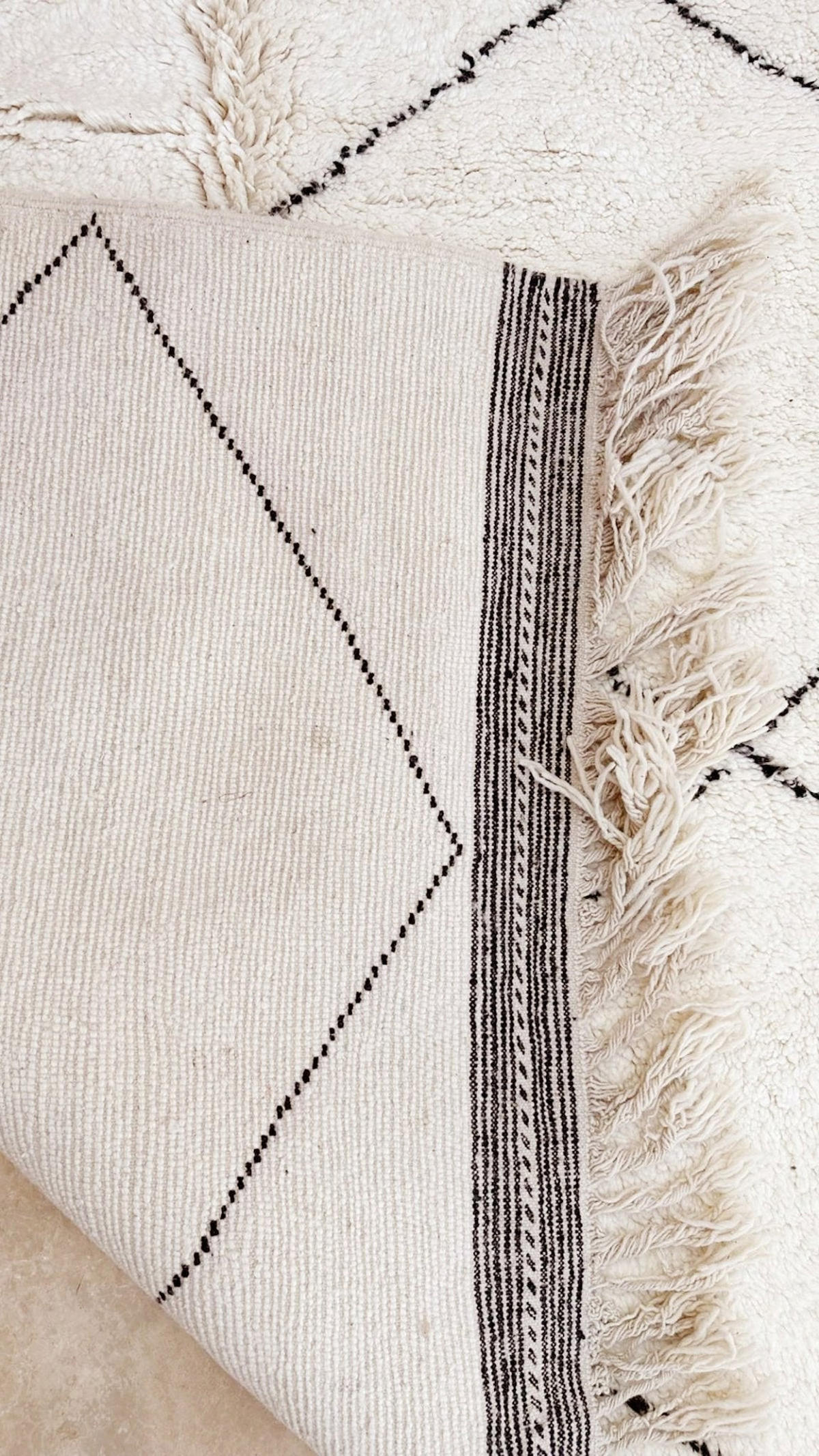 BERBERTEPPICH aus Marokko aus reiner Wolle 200x 300 cm - Beige, Naturmaterialien (200/300cm) - AFK Living