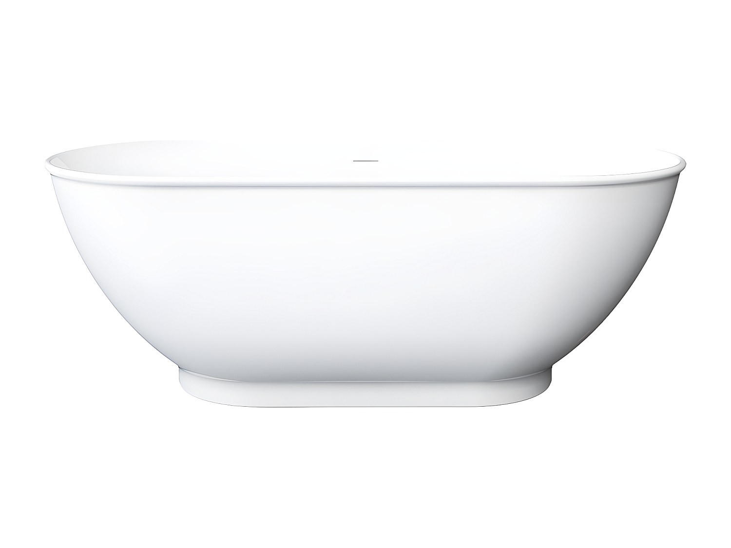 FREISTEHENDE Badewanne - 1 Person - acryl - weiß Mobula - Weiß, Kunststoff (150/57/74cm) - Vente-Unique