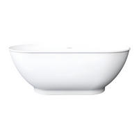FREISTEHENDE Badewanne - 1 Person - acryl - weiß Mobula - Weiß, Kunststoff (150/57/74cm) - Vente-Unique