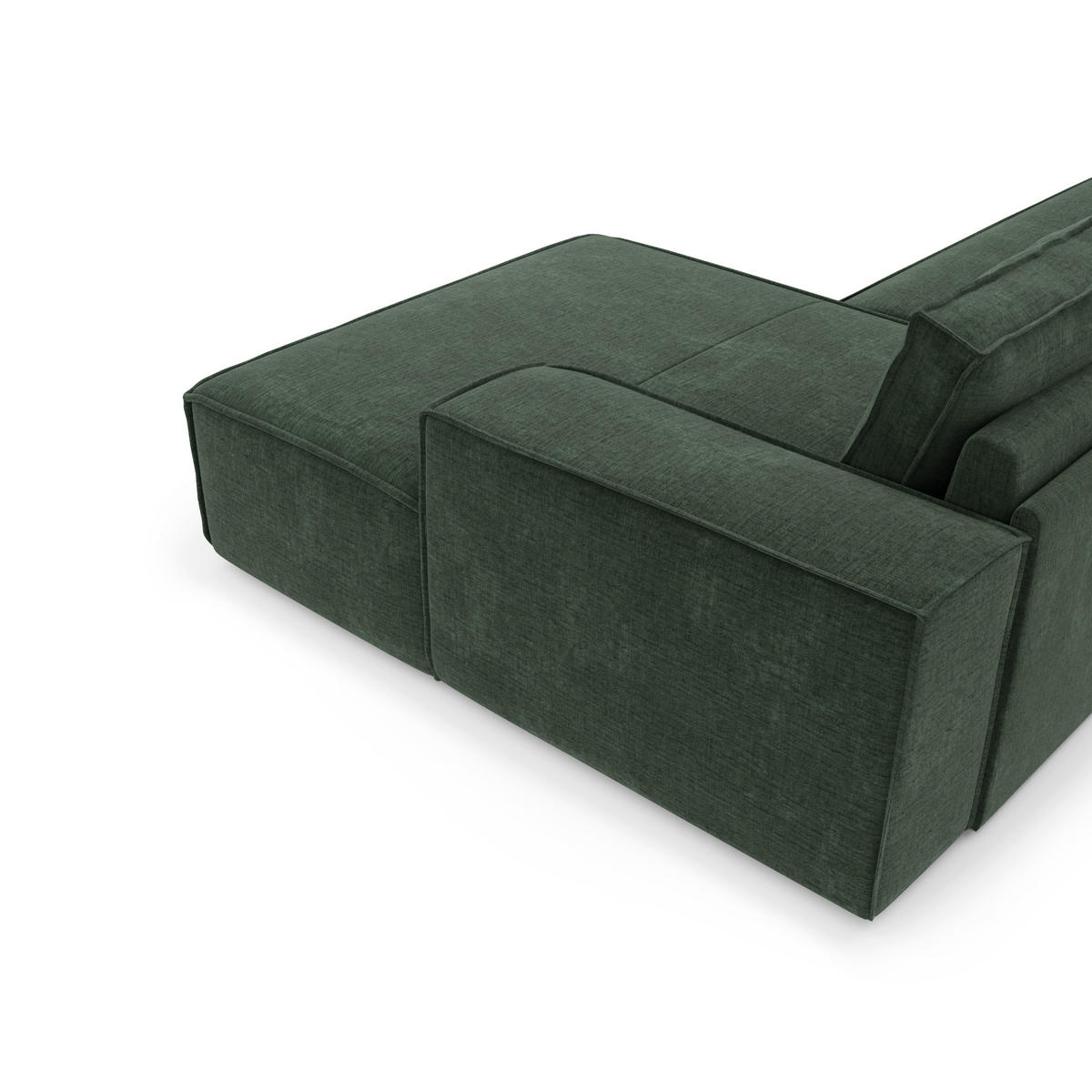ECKSOFA RECHTS Samt Smaragdgrün 302cm - Smaragdgrün, Textil (302/165cm) - Sia Home