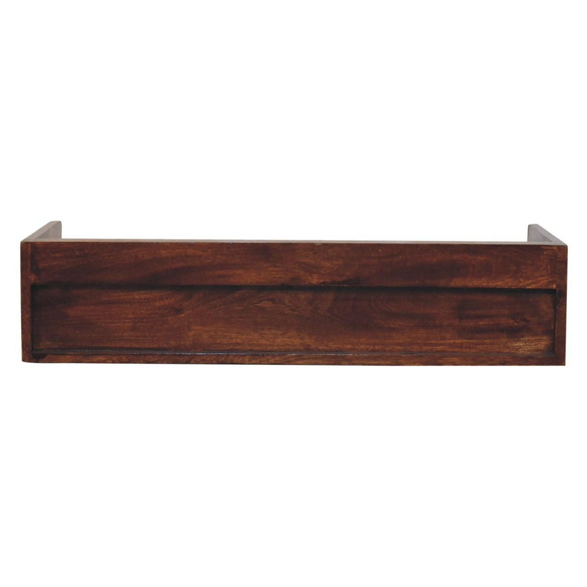 KONSOLENTISCH IN KASTANIENFARBE, 1 SCHUBLADEN, 1 REGAL - Dunkelbraun, Holz (80/40/18cm) - Artisan Furniture