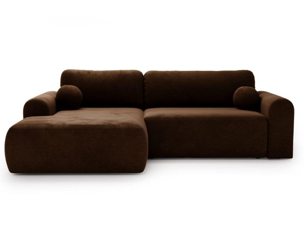 Graingold Ecksofa Dunkelbraun 257x177 cm