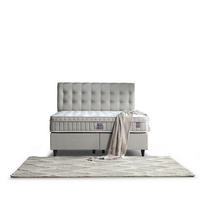 POLSTERBETT-SET Chester 180x200 Grau - Bett inkl. Matratze - Grau, Metall (180/200cm) - Villa Möbel