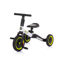 DREIRAD Smarty 2 in 1 gelb weiß Laufrad Gummireifen umbaubar Pedale verstellbar - Weiß, Metall (67/46/52cm) - Chipolino
