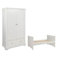 POKOJ PRO MIMINKO 2DÍLNÝ Bílá - bílá, kompozitní dřevo (146/90/78cm) - Petits-meubles