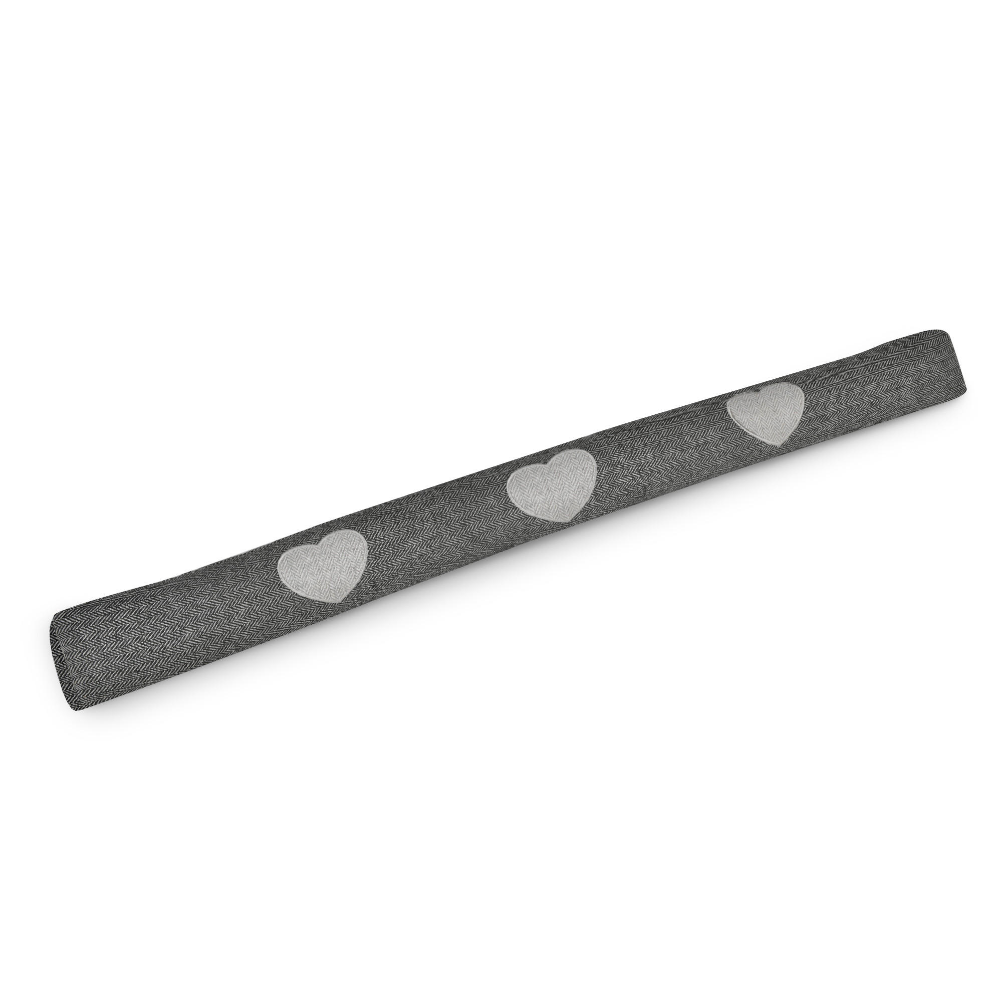 Beautissu Zugluftstopper Anthrazit, Hellgrau 8x120 cm