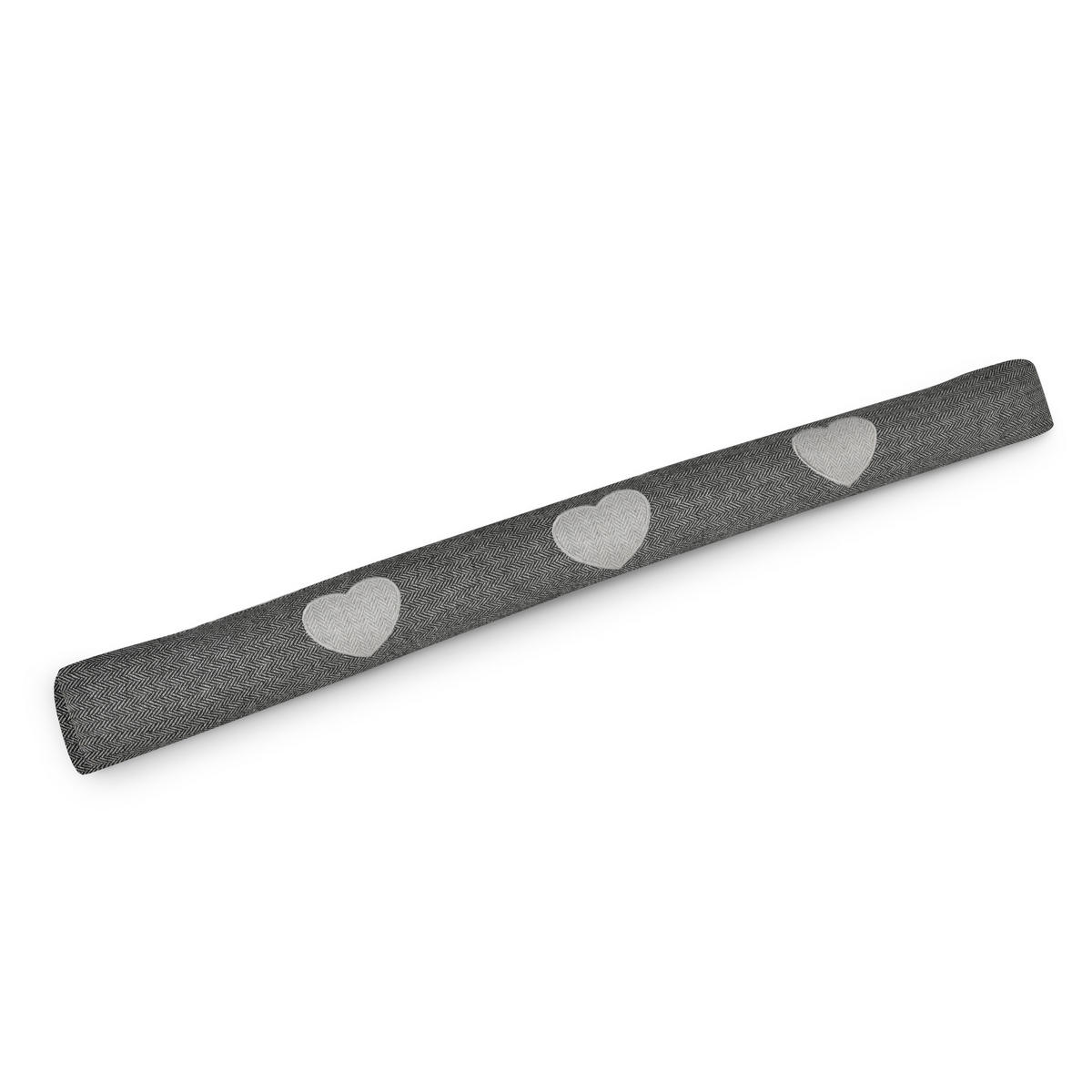 ZUGLUFTSTOPPER Tuuli HR 8x100cm Anthrazit - Anthrazit/Hellgrau, Textil (8/100cm) - Beautissu 
