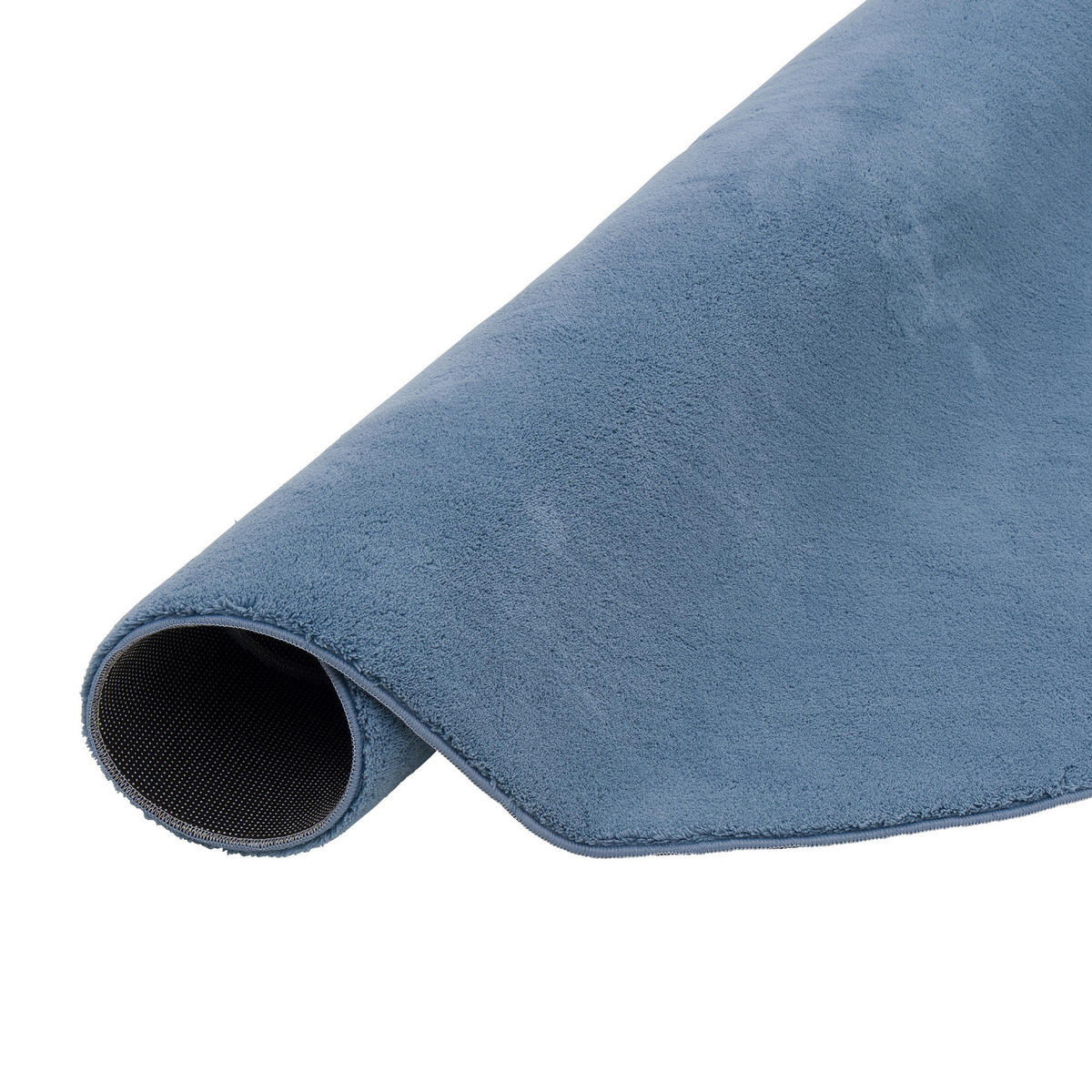 FELLTEPPICH SUPER SOFT PEARL RUND - Blau, Textil (160/160cm) - Pergamon