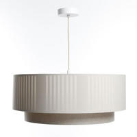 HÄNGELEUCHTE Grau 70/98 cm - Beige/Grau, Kunststoff (28/1.2/98cm) - ONZENO