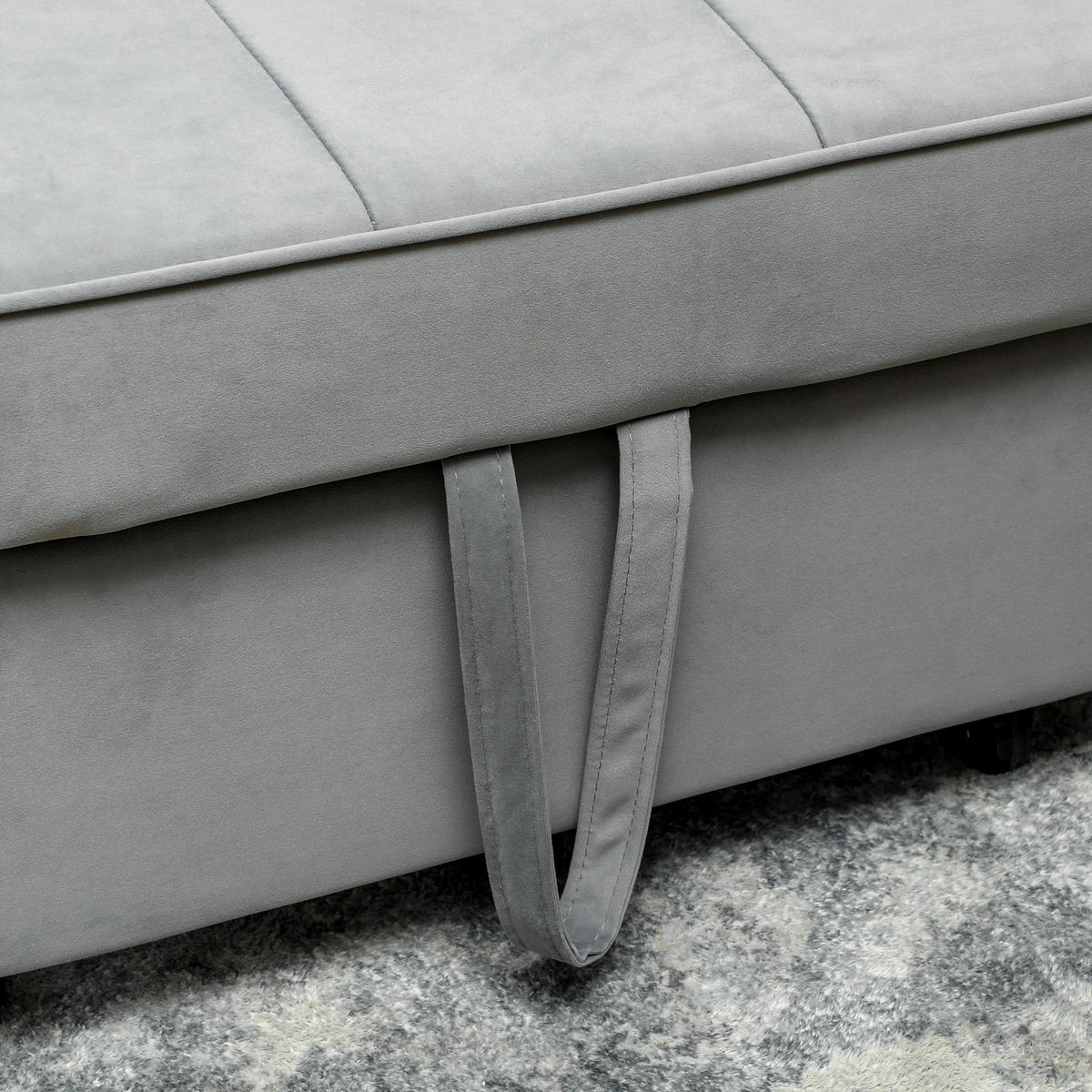 2-SITZER Sofa Grau 140.5/90.5/89.0 cm - Grau, Textil (90.5/89/140.5cm)