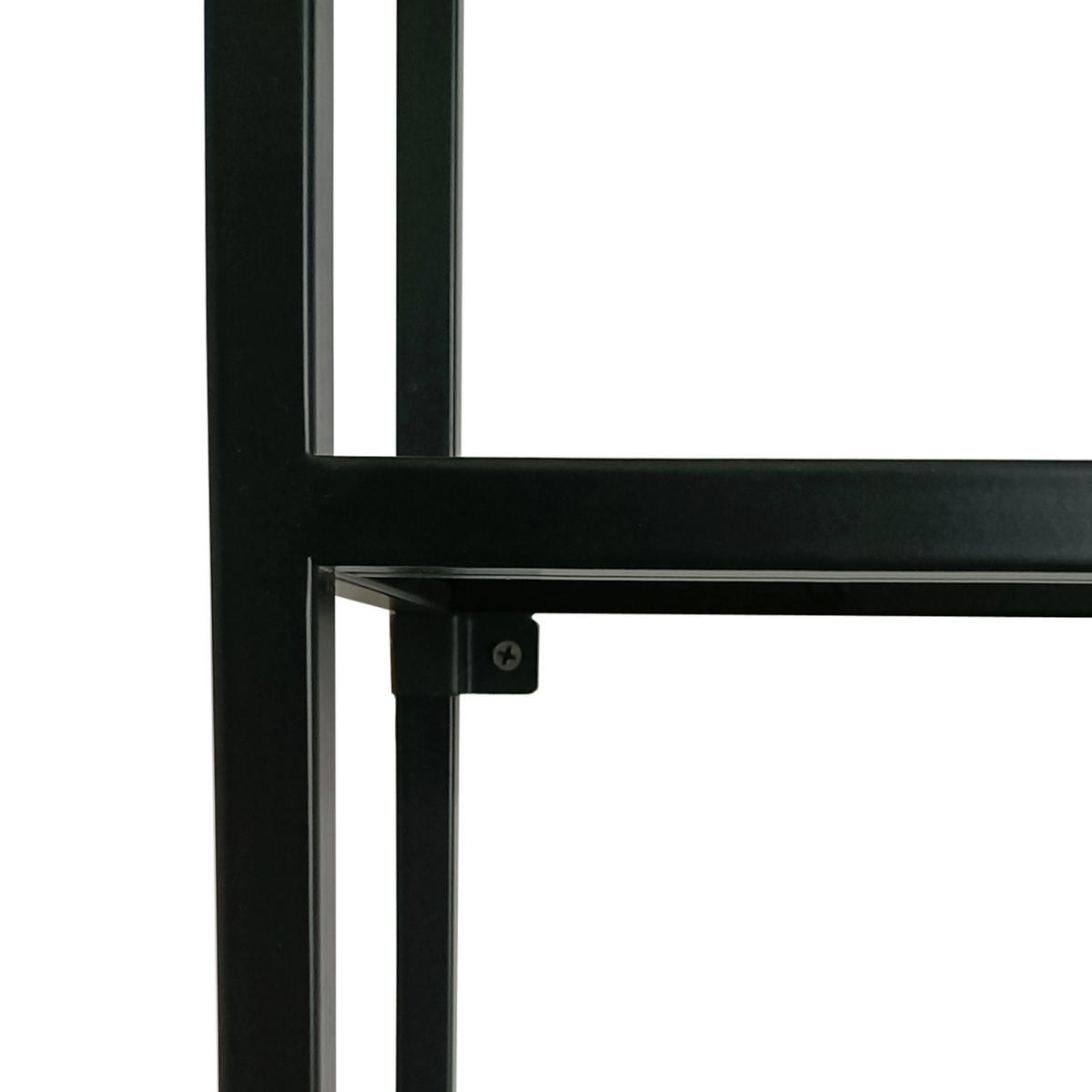 WANDREGAL Jämijärvi - Schwarz, Metall (60/140/18cm) - [en.casa]