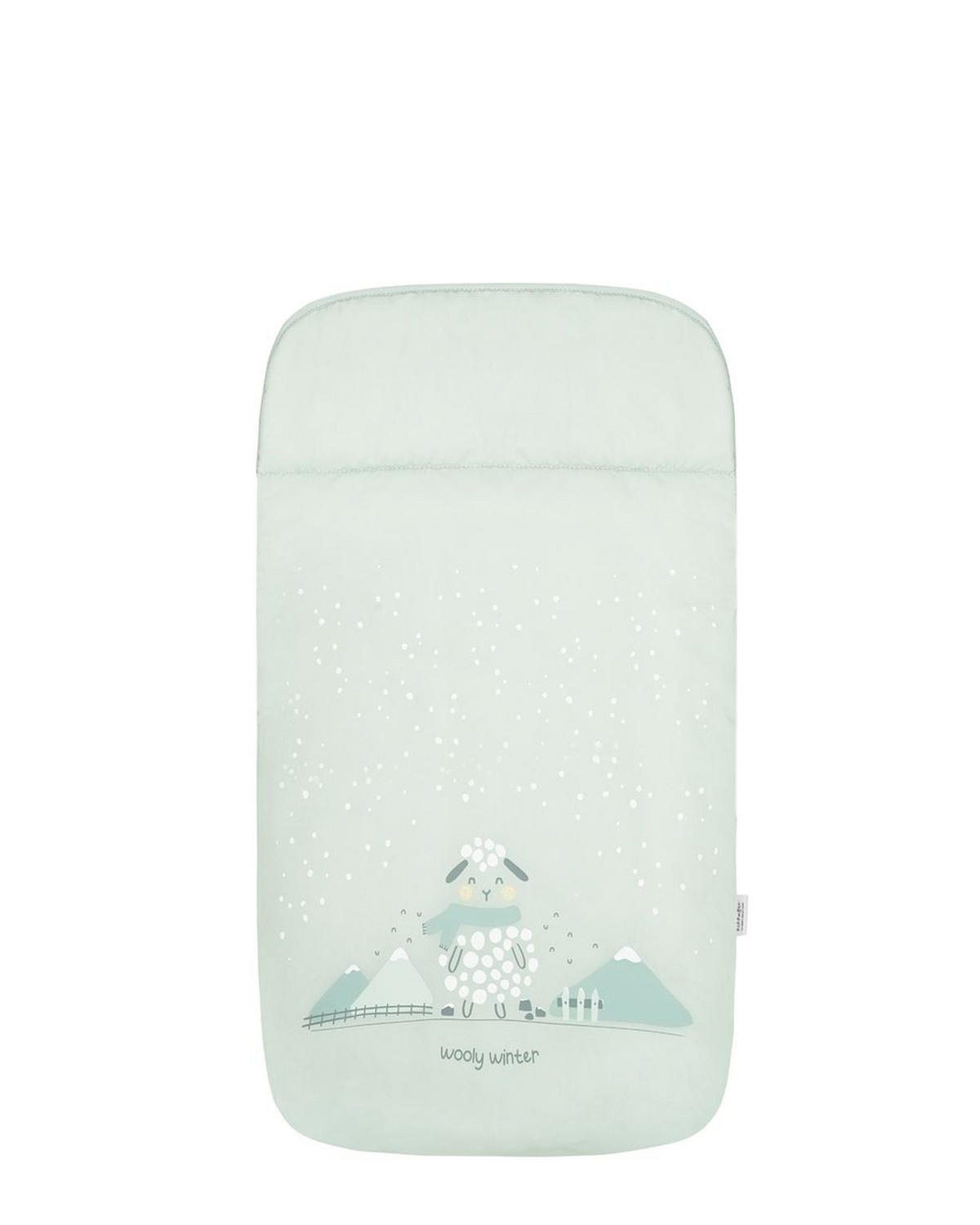 FUSSSACK Polar Friends hellgrün Fleecefutter, wasserabweisend, für 5-Punkt-Gurt, Reißverschluss - Grün, Textil (48/10/85cm) - Kikka boo