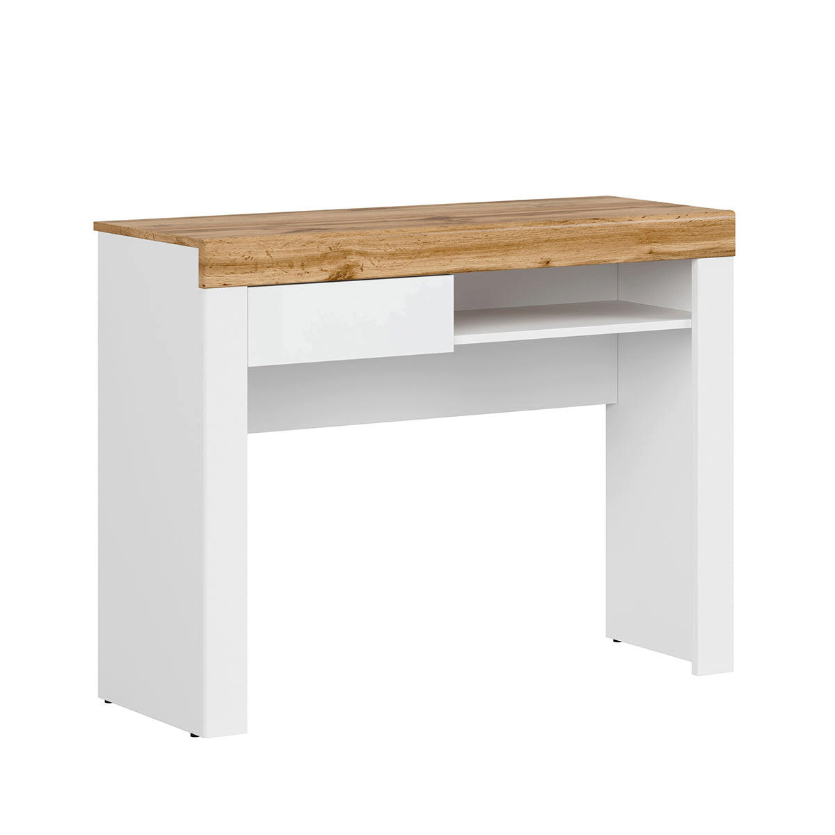 KONZOLNI STOL Hella Bijelo i drvo - bijela, drvni materijal (40/106/82cm) - Petits-meubles