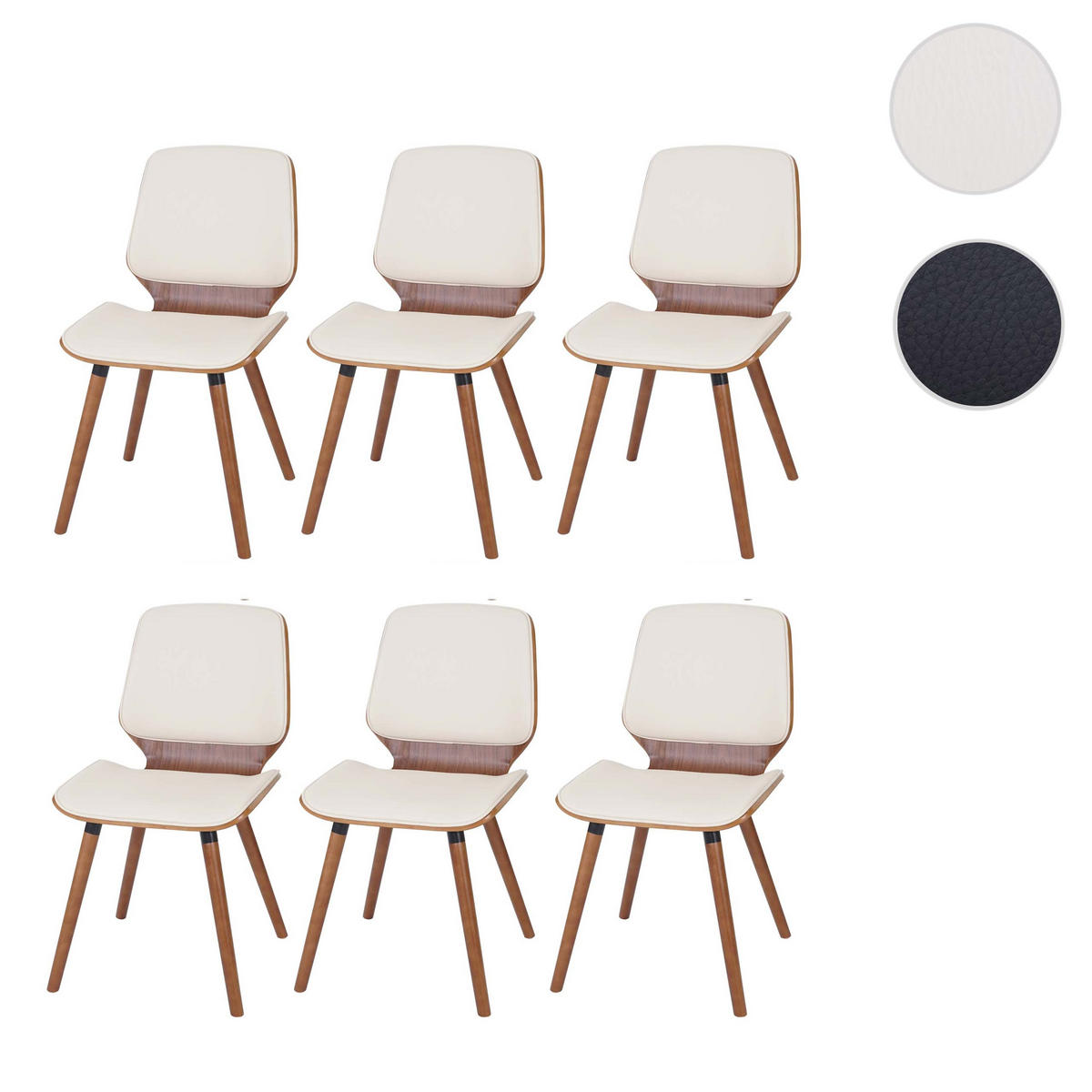 ESSZIMMERSTUHL Beige 6er-Set - Beige, Textil (48/85/60cm) - MCW