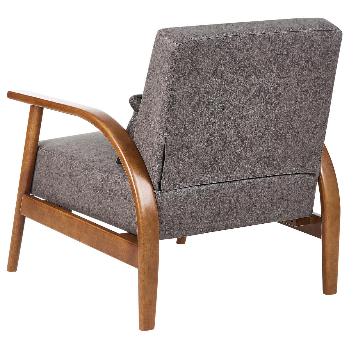 SESSEL Kunstleder Dunkelbraun Skara - Dunkelbraun/Braun, Kunststoff (70/83/88cm) - Beliani