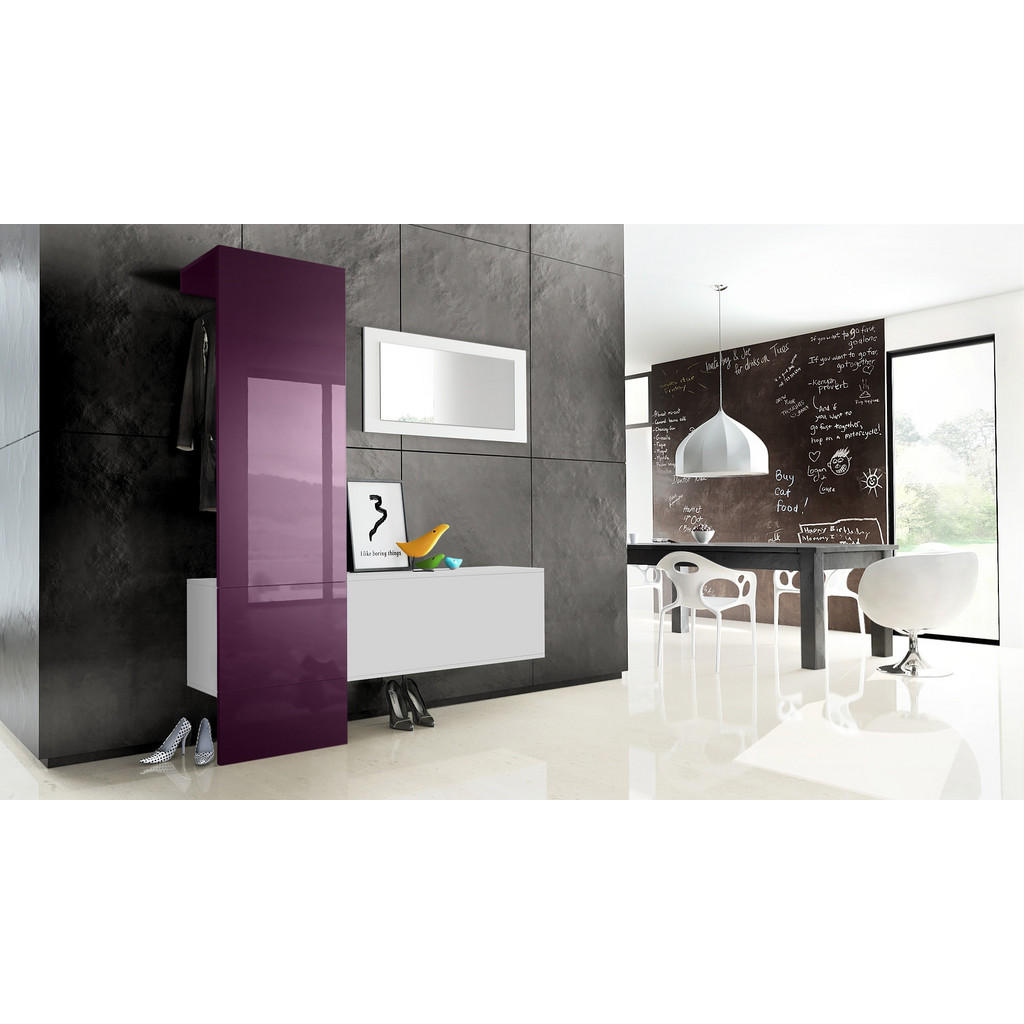 Thumbnail - Vladon Garderobe, Brombeere, Holzwerkstoff, 156x193x35 cm, Garderobe, Garderoben-Sets & Serien, Garderoben-Sets