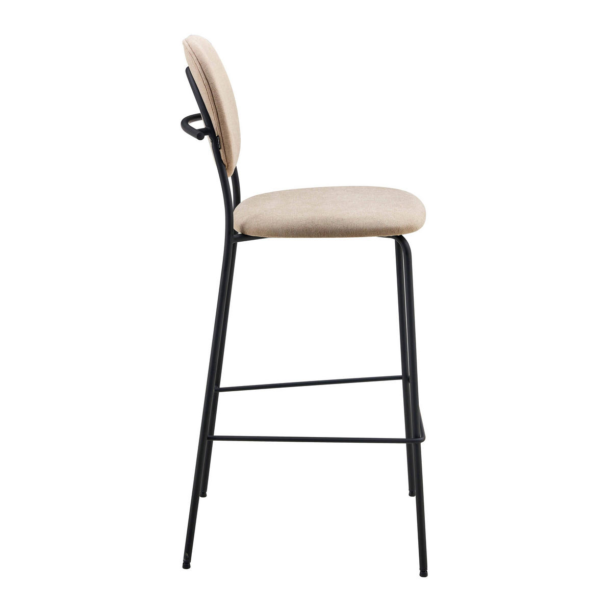 BARHOCKER 2-tlg., Beige - Beige, Textil (46/108/53cm) - Oviala