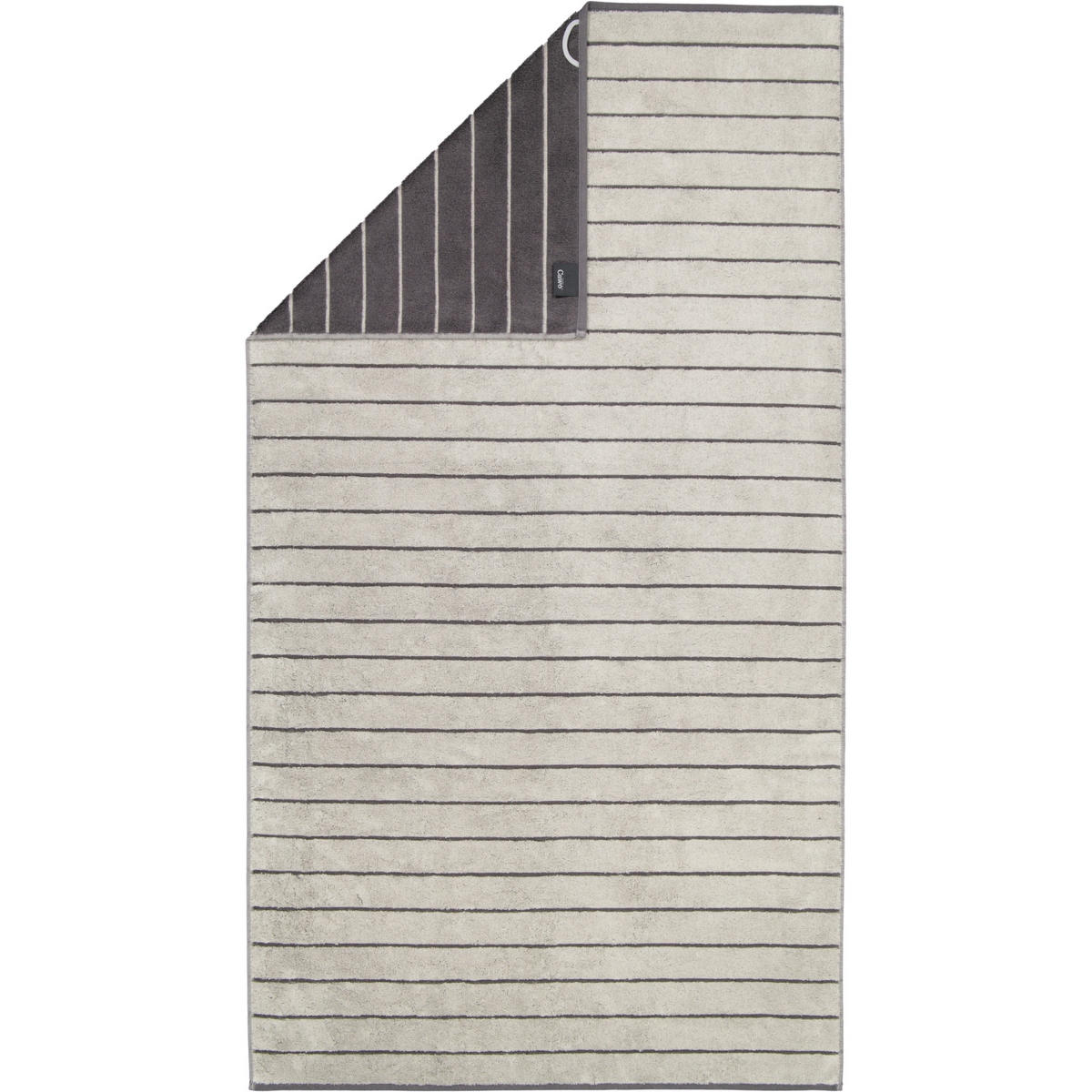 DUSCHTUCH BALANCE DOUBLEFACE 6232 PLATIN - 77 - Grau, Textil (80/150cm) - Cawoe