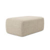 POUF Chenille Stoff Beige - Beige/Schwarz, Kunststoff/Textil (102/40/62cm) - Makamii