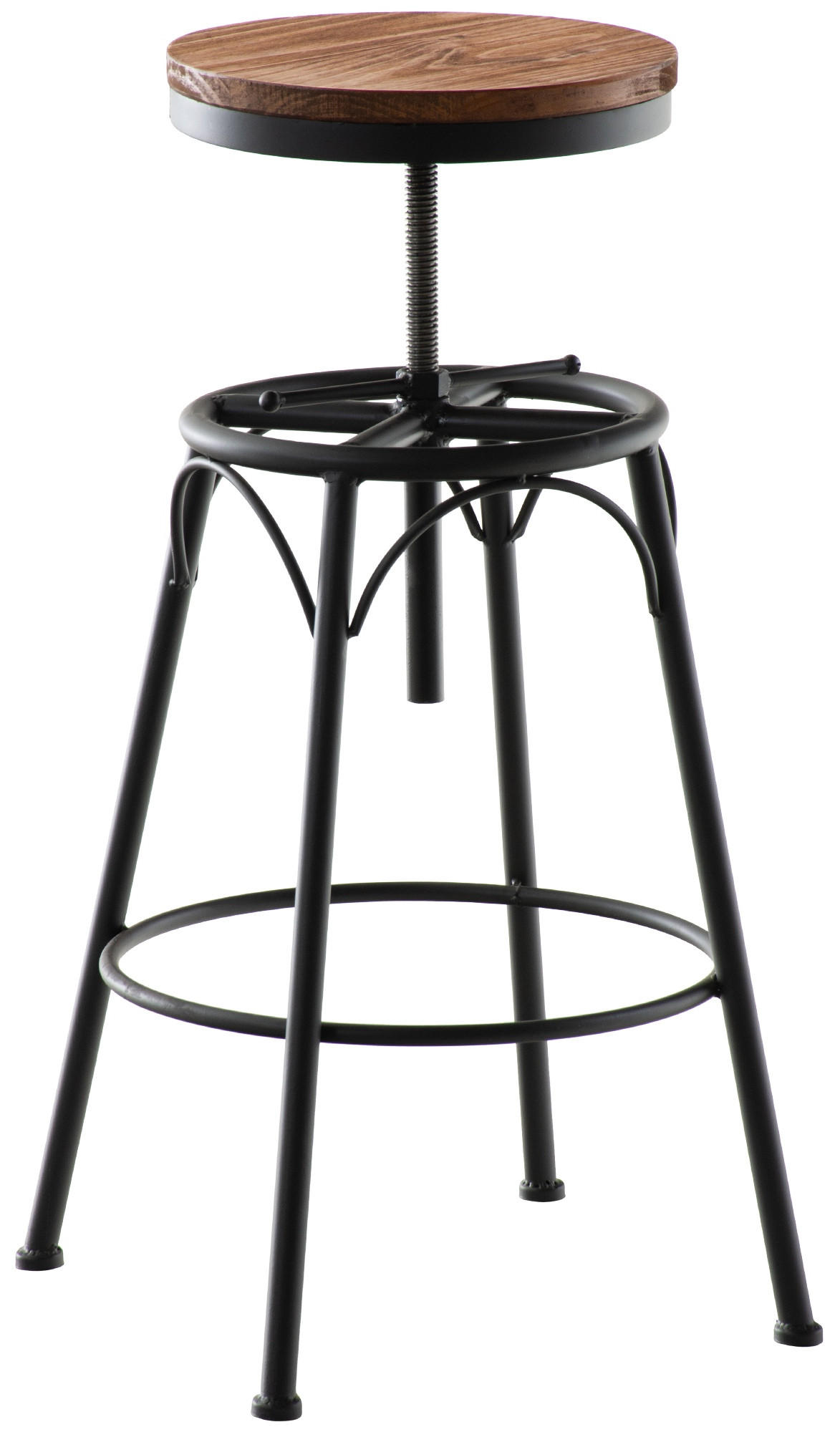 Deluke Barhocker Schwarz 42x70x42 cm