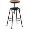 BARHOCKER Metall Schwarz - Schwarz, Metall (42/70/42cm) - CLP