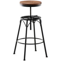 BARHOCKER Metall Schwarz - Schwarz, Metall (42/70/42cm) - CLP