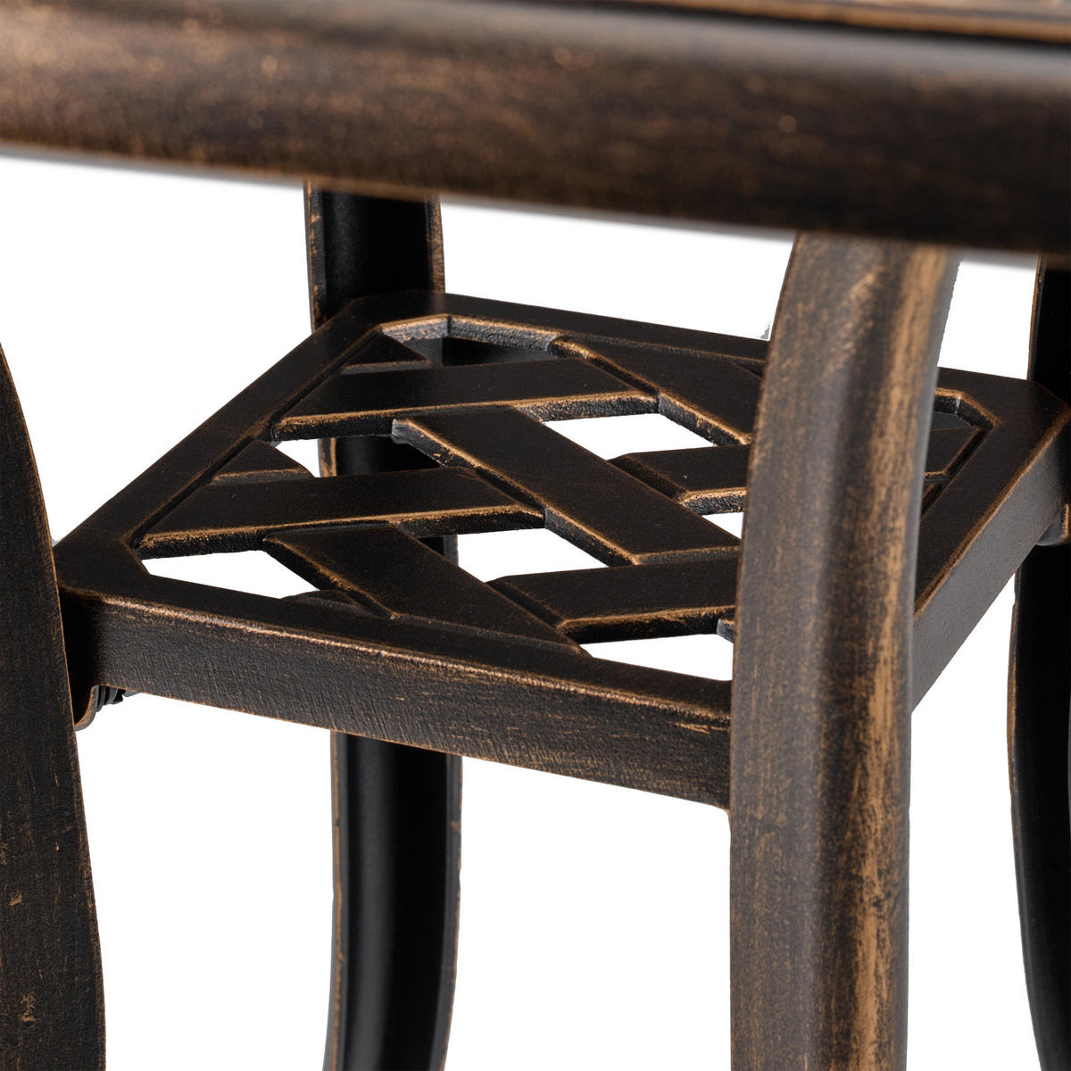 GARTENTISCH - Multicolor, Kunststoff/Metall (53.5/53.5/53cm) - Relaxdays