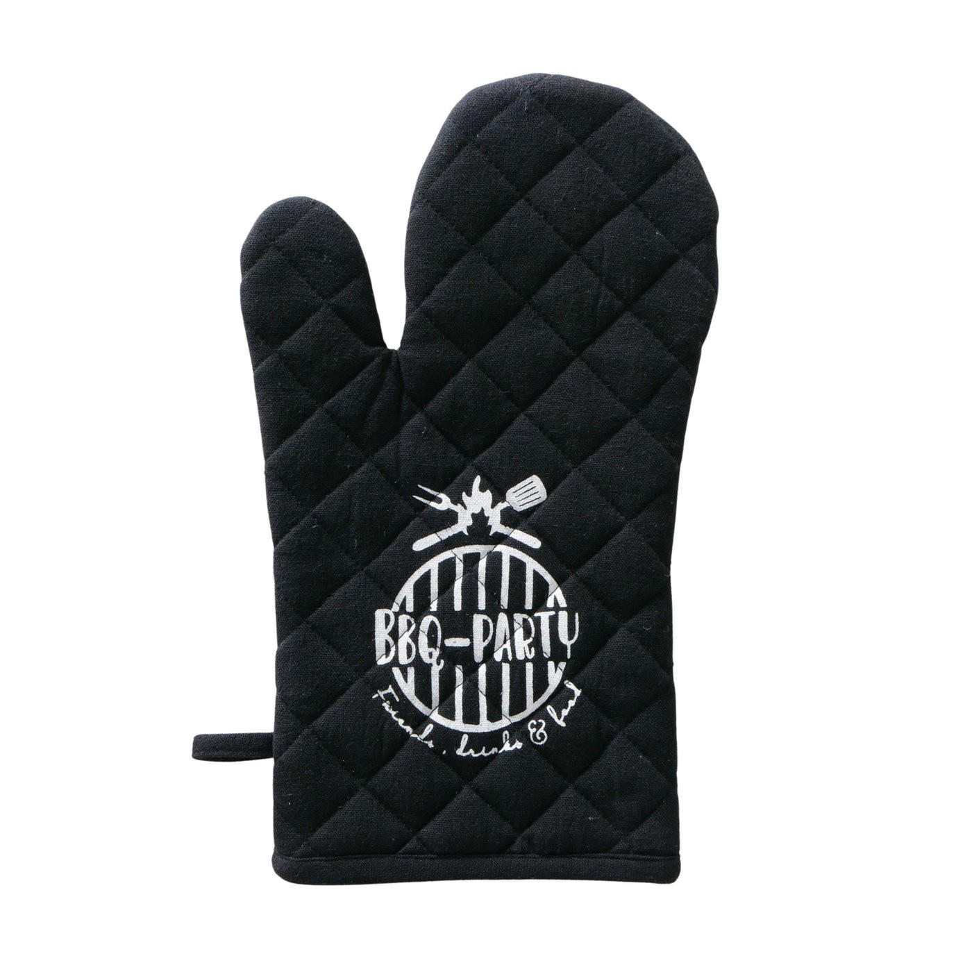 KÜCHENHANDSCHUH Baumwolle BBQ universal - Schwarz, Naturmaterialien (18/33cm) - Boltze Home