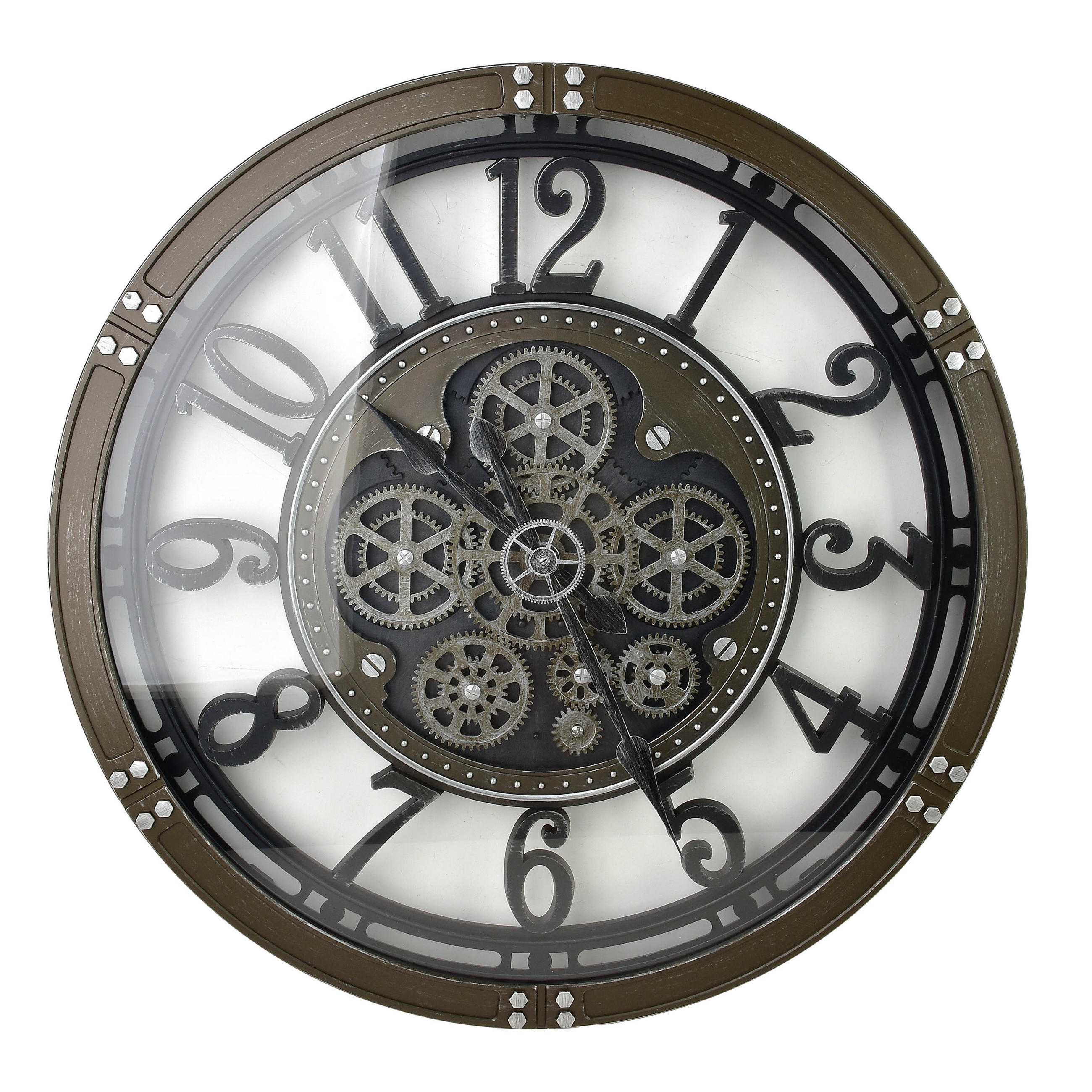 WANDUHR Ramsey Schwarz 60x60x6 cm Kunststoff - Schwarz, Kunststoff (6/60/60cm) - Mondex