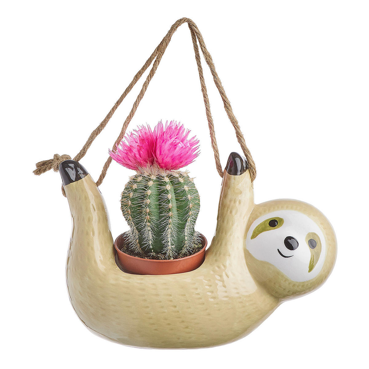 HÄNGE-BLUMENTOPF Hang Loose - Braun, Keramik (10cm) - Butlers