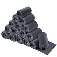 FLEECEDECKE WAVE 16er Set grau 120/160 cm Wellenrand Anti-Pilling - Grau, Textil (120/160cm) - wometo
