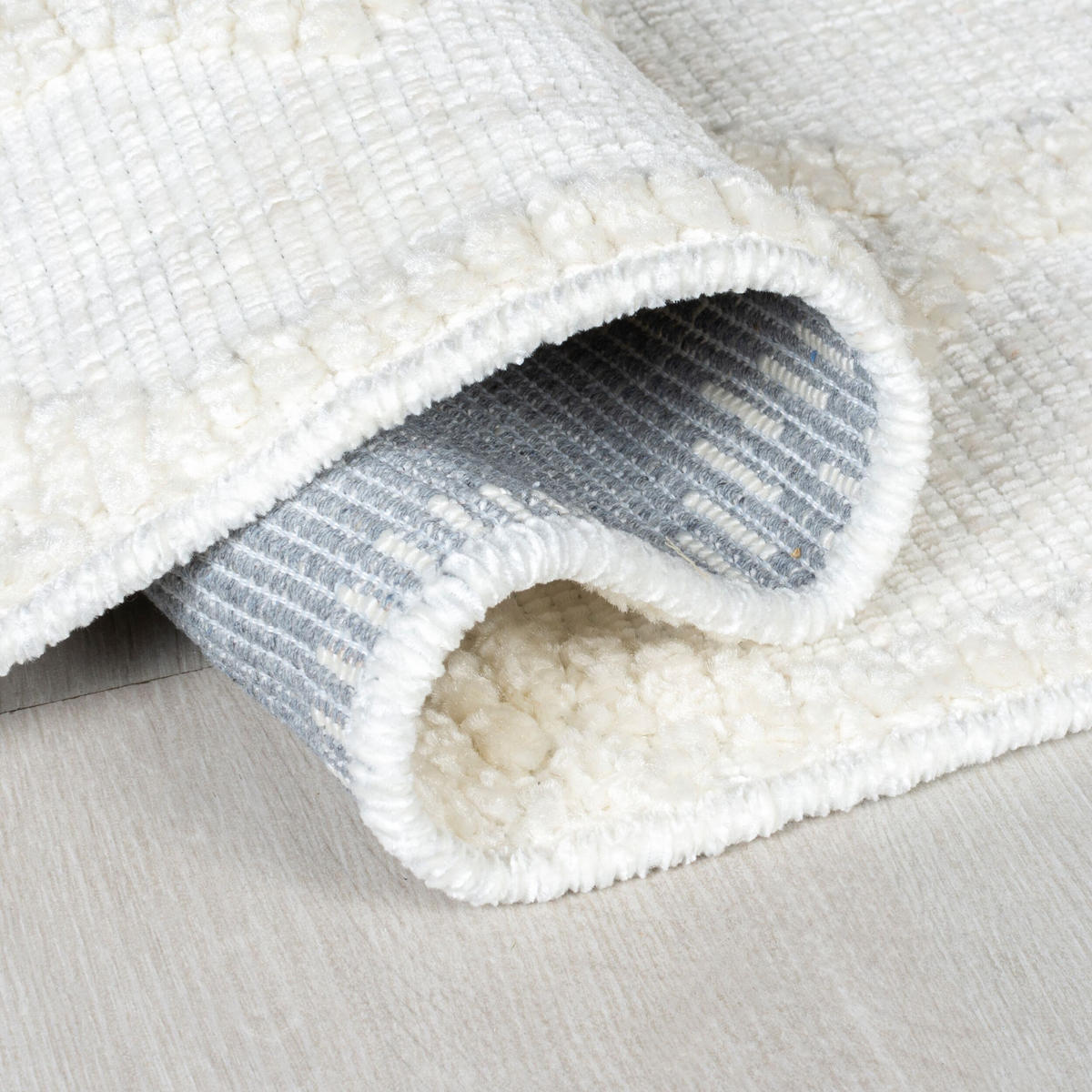 TEPPICH maschinenwaschbar Geo-Muster Naturfarben OTTER JON, Beige 80x160 cm - Beige, Textil (80/160cm) - KADIMA DESIGN