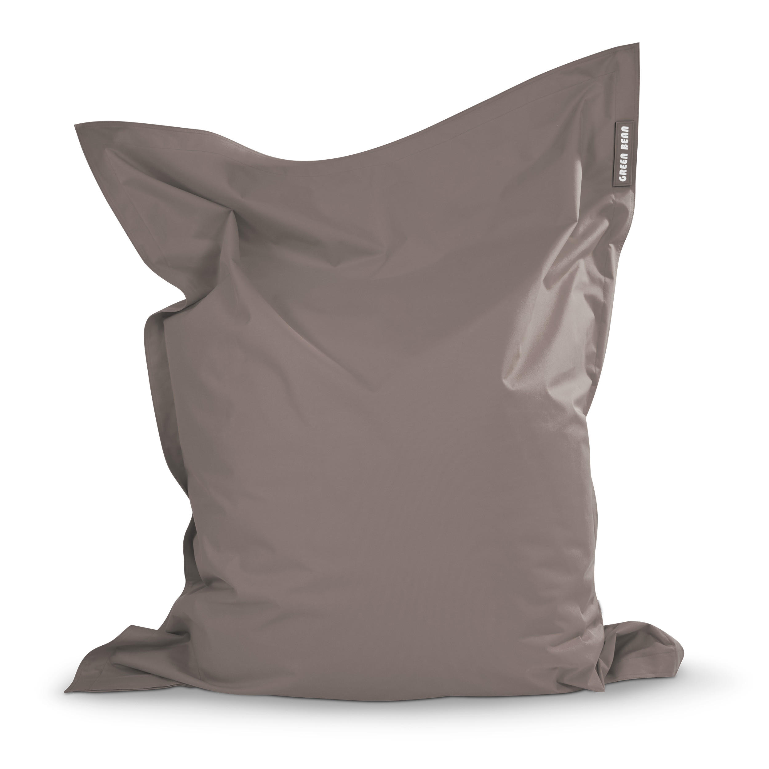 SITZSACK XXL "Square" 140x180cm - 380 L - Dunkelbraun, Textil (140/25/180cm) - Green Bean