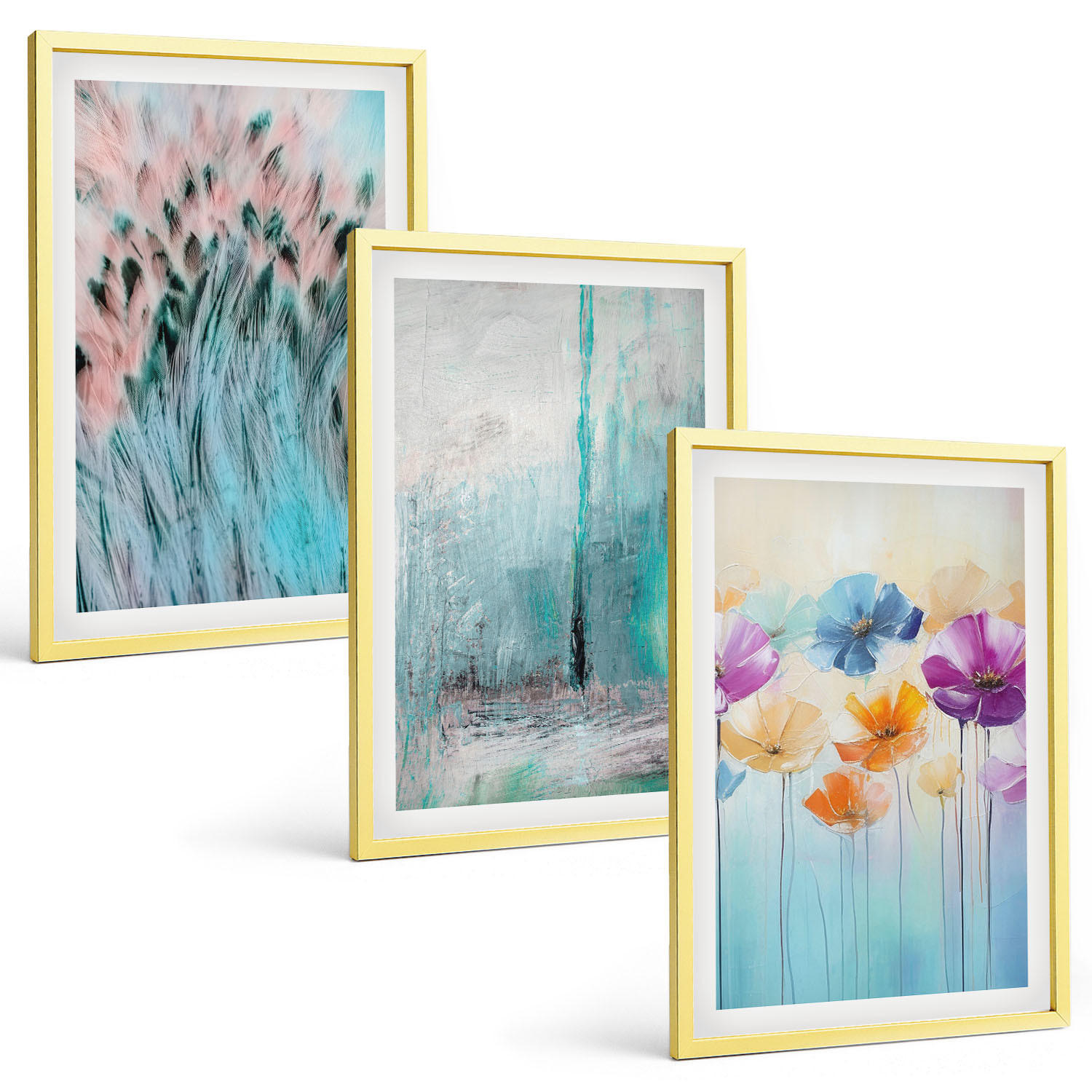 Tulup Bilder Gold 40x60 cm