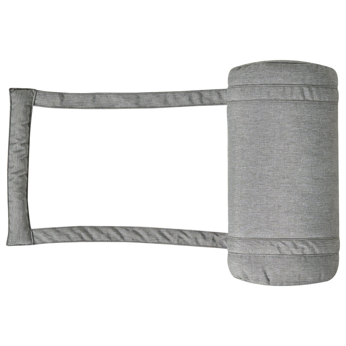 Outdoor-Sitzkissen 6er-Set Grau meliert 50/45 cm Java/Amantea Premium - Grau, Textil (71/71/50cm) - Beliani