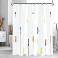 DUSCHVORHANG Bunte Weizenohren 240 x 200 cm - Multicolor, Textil (240/200cm)