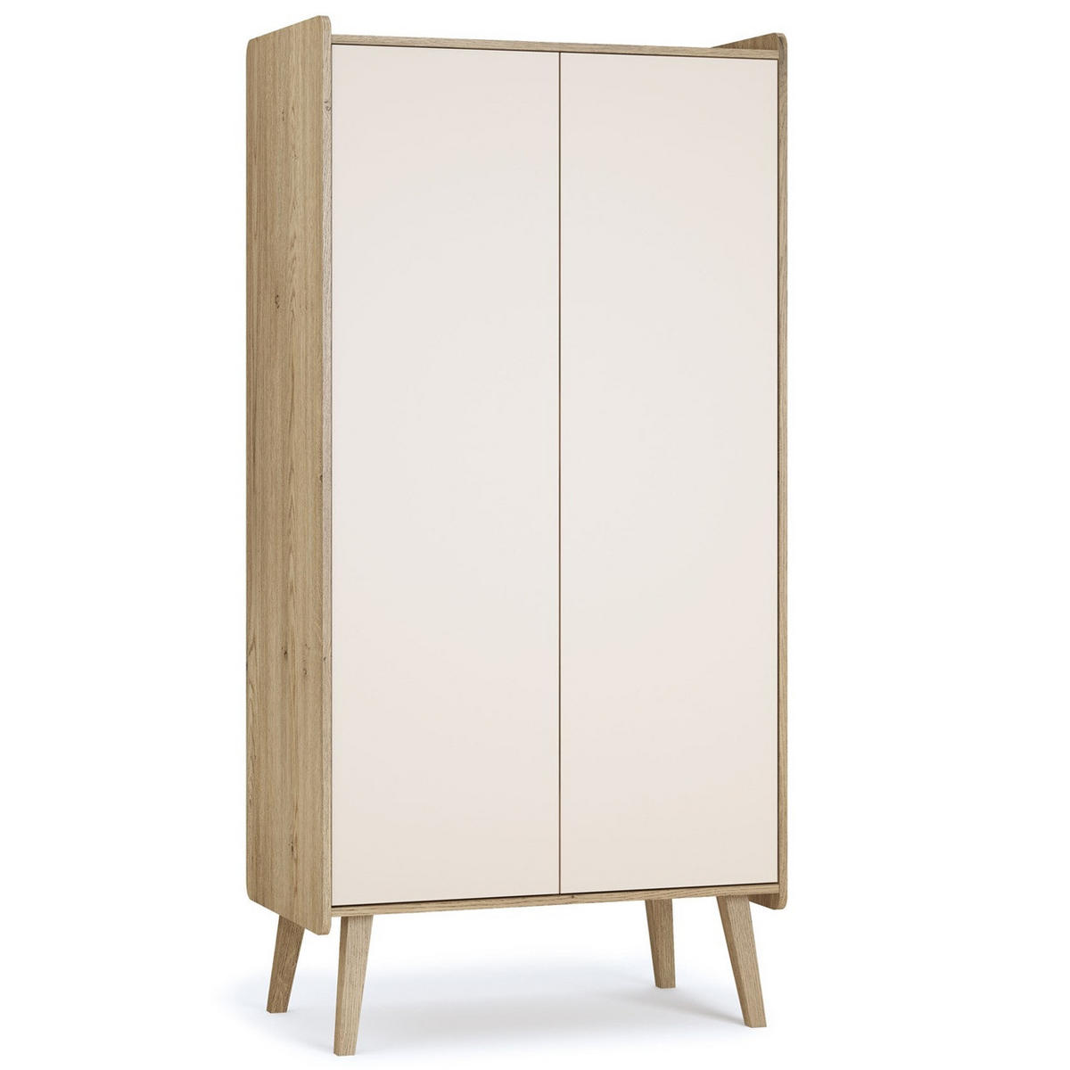 BABYZIMMER Vienna Fresh Set A - 4-teilig - Eichefarben/Beige, Holzwerkstoff (90/185/51cm) - QMM TraumMöbel